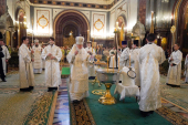 Патриаршее служение в праздник Крещения Господня в Храме Христа Спасителя г. Москвы