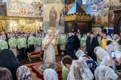 У день пам'яті святителя Филипа Московського Предстоятель Руської Церкви відправив Літургію в Успенському соборі Московського Кремля
