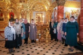 В храме мученицы Татианы в Когалыме в престольный праздник пел уникальный сводный хор, объединивший 12 именинниц из разных регионов России