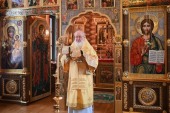 У Неділю 34-у після П'ятидесятниці Святіший Патріарх Кирил звершив Літургію в Олександро-Невському скиті