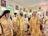 Ο πρόεδρος του ΤΕΕΣ συλλειτούργησε με τον πατριάρχη Αντιοχείας κατά τη Θεία Λειτουργία στο Μετόχι της Ρωσικής Εκκλησίας στη Δαμασκό