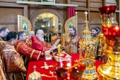 Святейший Патриарх Кирилл совершил Литургию в Троицком храме подмосковного Реутова