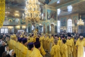 В день памяти святых земли Новосибирской состоялось соборное архиерейское богослужение
