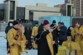 Глава Красноярской митрополии совершил молебен на месте строительства нового корпуса Красноярской православной гимназии