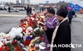Духовенство Одинцовської єпархії звершує панахиди на місці трагедії біля будівлі «Крокус Сіті Холу»