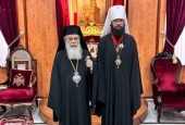 Состоялась встреча председателя ОВЦС с Блаженнейшим Патриархом Иерусалимским Феофилом III
