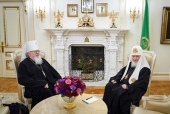Святейший Патриарх Кирилл принял митрополита Воронежского и Лискинского Сергия