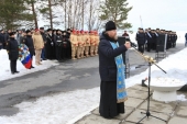 Об упокоении погибших подводников вознесли молитвы на Яграх в Северодвинске