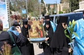 Ιεράρχες της Ορθοδόξου Εκκλησίας Ιεροσολύμων συμμετείχαν στην εορτή του «Ασπασμού» στην ιερά μονή Ορεινής