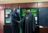 У столиці Замбії Патріарший екзарх Африки провів зустріч із секретарем у справах релігій