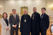 Патриарший экзарх всея Беларуси встретился с Чрезвычайным и Полномочным послом Японии в Республике Беларусь