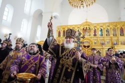 Святіший Патріарх Кирил звершив освячення столичного храму Чуда Архангела Михаїла у Хонех у Братєєві