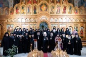 Глава Казахстанского митрополичьего округа совершил Литургию Преждеосвященных Даров с участием всех монашествующих Астанайской епархии
