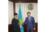 Состоялась встреча главы Казахстанского митрополичьего округа и председателя Мажилиса Республики Казахстан