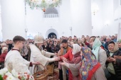 Первая за 101 год пасхальная служба совершена в Спасо-Преображенском кафедральном соборе Твери