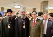 Патриарший экзарх Юго-Восточной Азии посетил прием по случаю Дня Победы, организованный Посольством России в Сингапуре