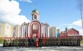 Священники Синодального отдела по взаимодействию с Вооруженными силами поздравили росгвардейцев с праздником Пасхи и Днем Победы