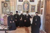 Metropolitan Anthony of Volokolamsk meets with hierarchs of the Orthodox Church of Cyprus