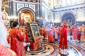 Завершилося перебування у Москві чудотворної Тихвінської ікони Божої Матері