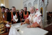 Предстоятель Русской Церкви совершил освящение Покровского храма в Рязани