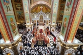 Предстоятель Руської Церкви звершив Літургію в кафедральному соборі Христа Спасителя в Калінінграді