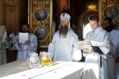 Наместник Троице-Сергиевой лавры совершил великое освящение Духовского храма обители