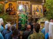 Святіший Патріарх Кирил очолив принесення ікони Святої Трійці, написаної преподобним Андрієм Рубльовим, до Троїце-Сергієвої лавру та звершив в обителі всеношну
