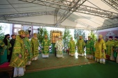 В праздник Святой Троицы Предстоятель Русской Церкви совершил Литургию в Троице-Сергиевой лавре
