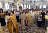 Представитель Русской Церкви принял участие в Патриаршем богослужении в Успенском соборе Дамаска