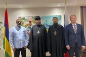 Состоялась встреча Патриаршего экзарха Африки с министром иностранных дел Республики Маврикий