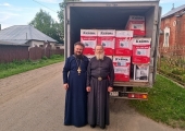 Омская епархия передала в пострадавший от наводнения район гуманитарную помощь