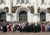 В Храме Христа Спасителя в Москве состоялись торжественные мероприятия по случаю выпуска в столичных православных гимназиях