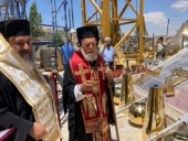 Митрополит Филиппопольский Нифон освятил кресты для храма в ливанском городе Захле, строящегося при содействии Русской Православной Церкви