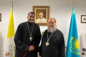 Состоялась встреча главы Казахстанского митрополичьего округа с послом Ватикана