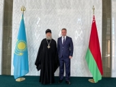 Глава Казахстанского митрополичьего округа встретился с послом Республики Беларусь в Казахстане