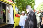 Епископ Балашихинский Николай передал центру экстренной помощи в Луганске реанимационный автомобиль. Информационная сводка о помощи беженцам (за 6-8 июля 2024 года)