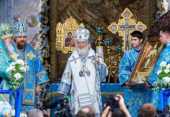 Святейший Патриарх Кирилл возглавил торжества в Тихвине по случаю 20-летия возвращения Тихвинской иконы Божией Матери в Россию