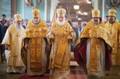 В день памяти апостолов Петра и Павла Святейший Патриарх Кирилл совершил Литургию в соборе Петропавловской крепости Санкт-Петербурга