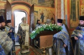Председатель Синодального отдела по монастырям и монашеству возглавил торжества престольного праздника в храме Ризоположения Московского Кремля