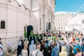 Керуючий справами Московської Патріархії звершив Літургію в Архангельському соборі Московського Кремля