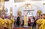 В день 1036-летия Крещения Руси Патриарший экзарх всея Беларуси совершил Литургию в Свято-Духовом кафедральном соборе г. Минска