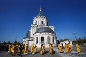 Великое освящение храма Архангела Михаила в деревне Акулинино Московской области