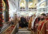 В день памяти священномученика Илариона (Троицкого) председатель Синодального отдела по монастырям и монашеству совершил Литургию в Сретенском ставропигиальном монастыре