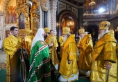 On the Feast of the Nativity of Christ, His Holiness Patriarch Kirill celebrated Great Vespers at the Cathedral of Christ the Savior