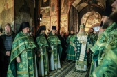 Голова Синодального відділу з монастирів і чернецтва звершив Літургію у Савино-Сторожевському ставропігійному монастирі
