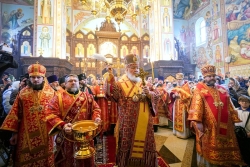 Предстоятель Руської Церкви освятив московський храм на честь ікони Божої Матері «Відрада і Втіха» на Каховці