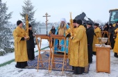 В Серафимо-Дивеевском монастыре положено начало строительству Иверского надвратного храма