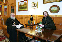 Митрополит Кирилл встретился с новым представителем Православной Церкви в Чешских Землях и Словакии