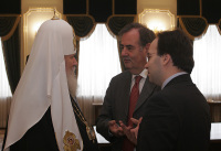 Святейший Патриарх Алексий встретился с Комиссаром по правам человека Совета Европы и его преемником в этой должности