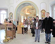В храме св. вмц. Екатерины совершена первая Божественная литургия на английском языке